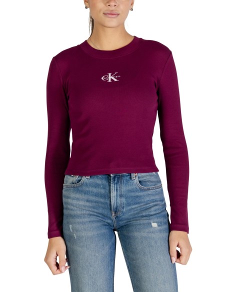 Calvin Klein Jeans pull femme bordeaux