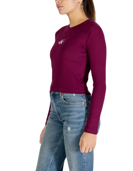 Calvin Klein Jeans pull femme bordeaux