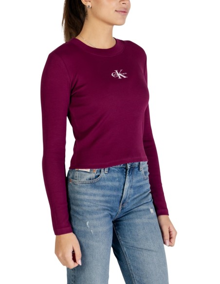 Calvin Klein Jeans pull femme bordeaux