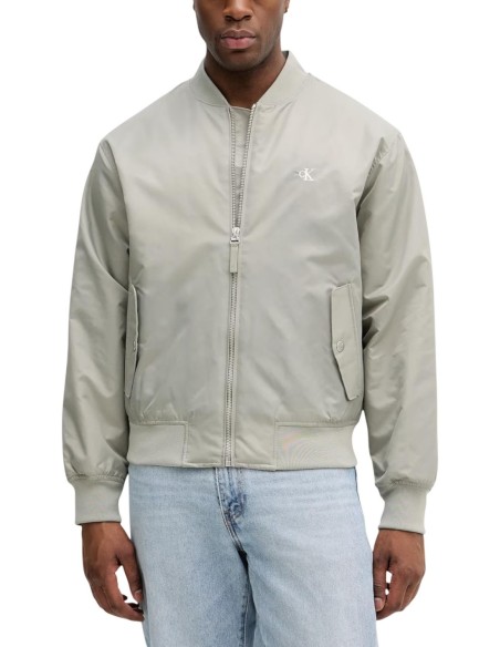 Calvin Klein Jeans veste homme verte zippée