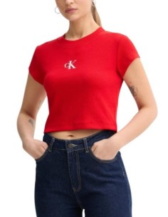 Calvin Klein Jeans t-shirt femme rouge