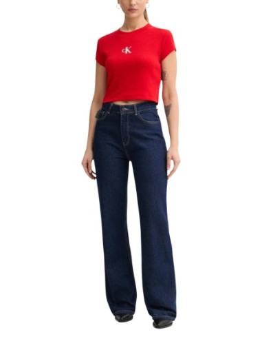 Calvin Klein Jeans t-shirt femme rouge