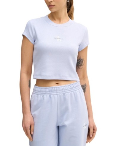 Calvin Klein Jeans t-shirt femme bleu azur