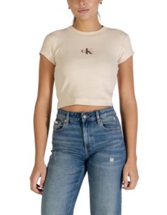 Calvin Klein Jeans t-shirt femme beige