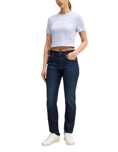 Calvin Klein Jeans t-shirt femme lilas imprimé
