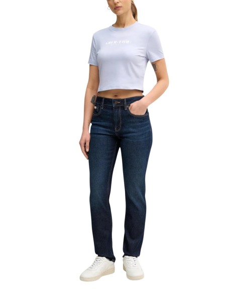 Calvin Klein Jeans t-shirt femme lilas imprimé