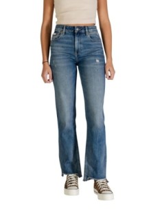 Calvin Klein Jeans jean femme bleu azur effet usé