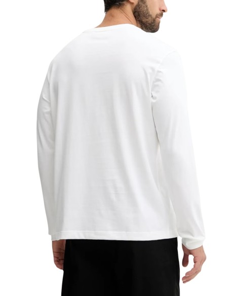 Calvin Klein Jeans t-shirt homme blanc manches longues