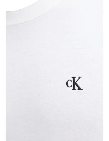 Calvin Klein Jeans t-shirt homme blanc manches longues