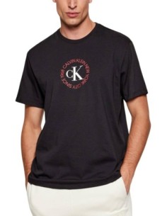 Calvin Klein Jeans t-shirt homme noir imprimé coton