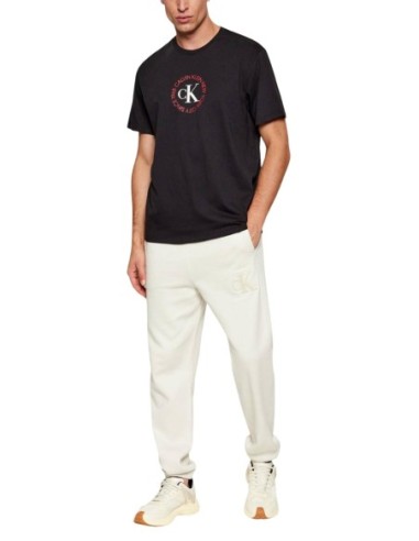 Calvin Klein Jeans t-shirt homme noir imprimé coton