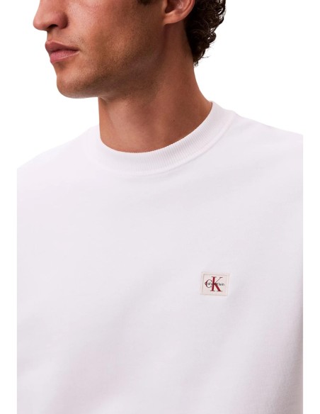 Calvin Klein Jeans sweat homme blanc