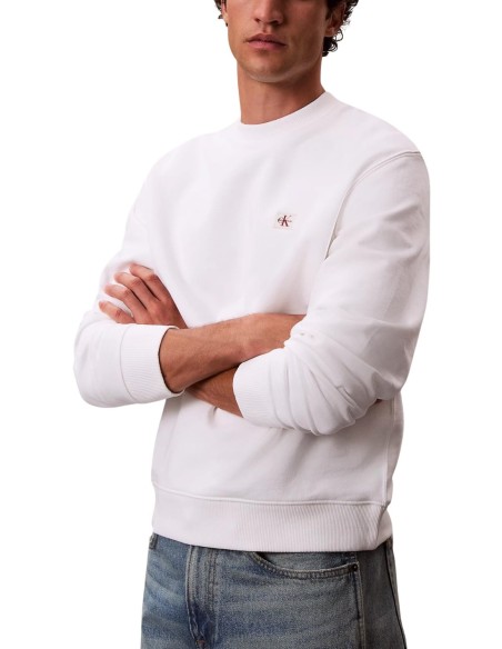 Calvin Klein Jeans sweat homme blanc