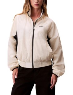 Calvin Klein Jeans veste femme blanche zippée