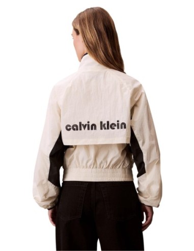 Calvin Klein Jeans veste femme blanche zippée