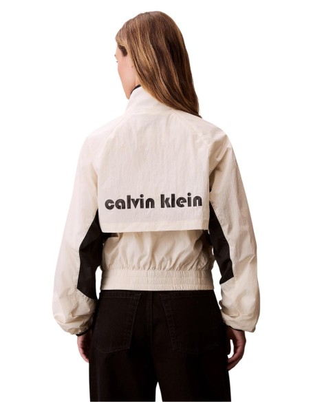 Calvin Klein Jeans veste femme blanche zippée