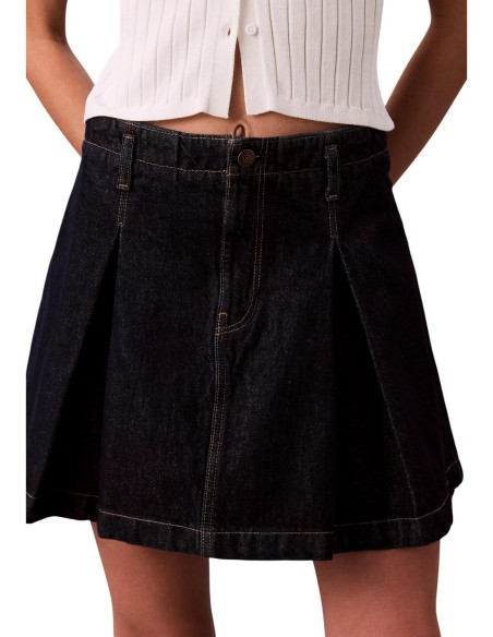 Calvin Klein Jeans jupe femme noire coton