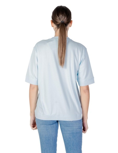 Calvin Klein Jeans t-shirt femme bleu azur coton