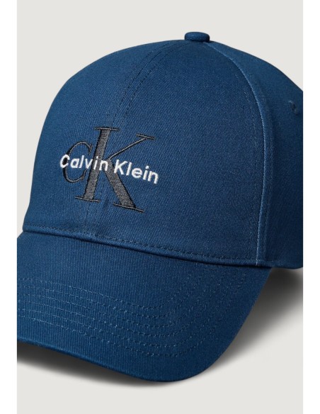 Calvin Klein Jeans casquette homme bleue coton bio
