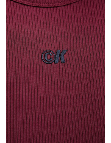 Calvin Klein Jeans robe femme bordeaux modal