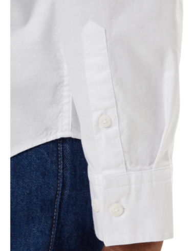 Calvin Klein Jeans chemise homme blanche coton stretch