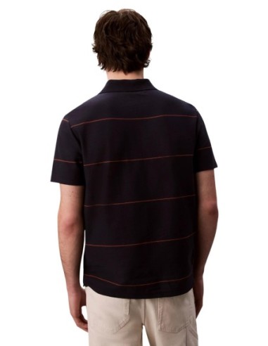 Calvin Klein Jeans polo homme bleu rayé