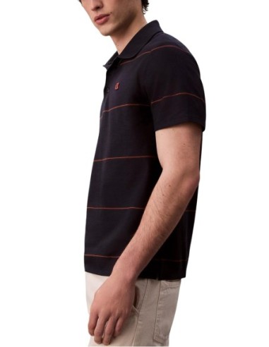 Calvin Klein Jeans polo homme bleu rayé