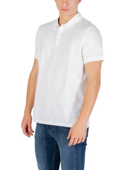 Calvin Klein Jeans polo homme blanc coton