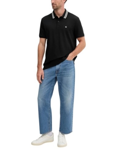 Calvin Klein Jeans polo homme noir coton