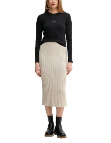 Calvin Klein Jeans pull femme noir imprimé