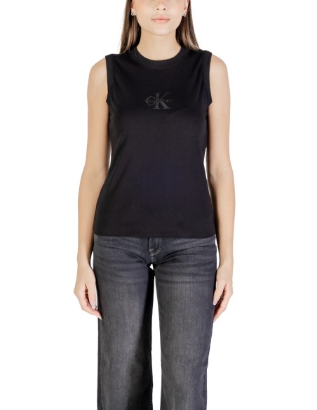 Calvin Klein Jeans débardeur femme noir imprimé