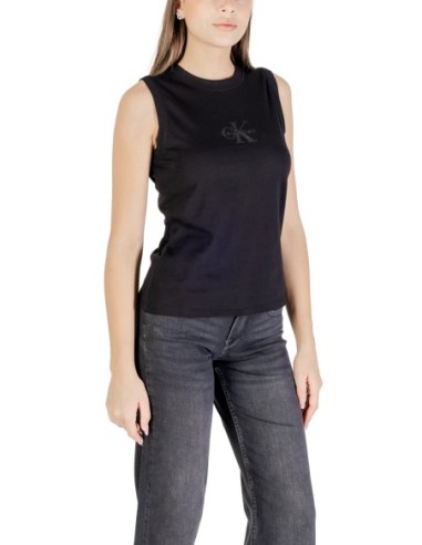 Calvin Klein Jeans débardeur femme noir imprimé
