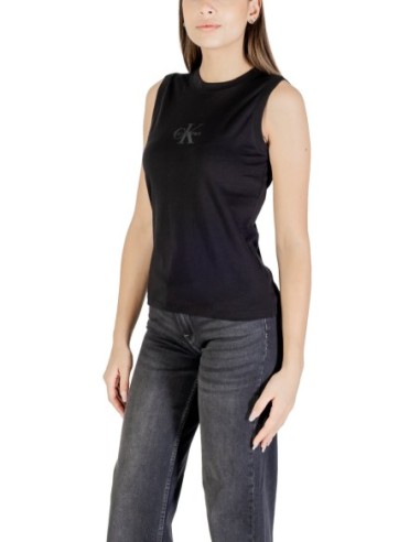 Calvin Klein Jeans débardeur femme noir imprimé