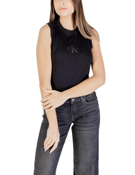 Calvin Klein Jeans débardeur femme noir imprimé