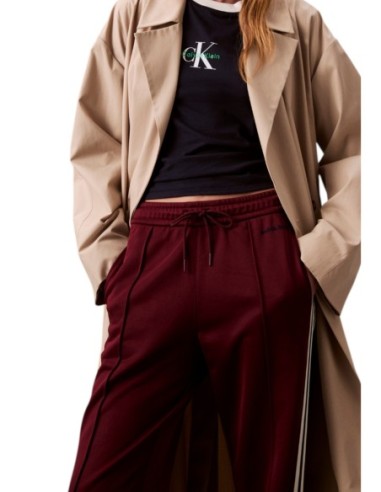 Calvin Klein Jeans pantalon femme bordeaux