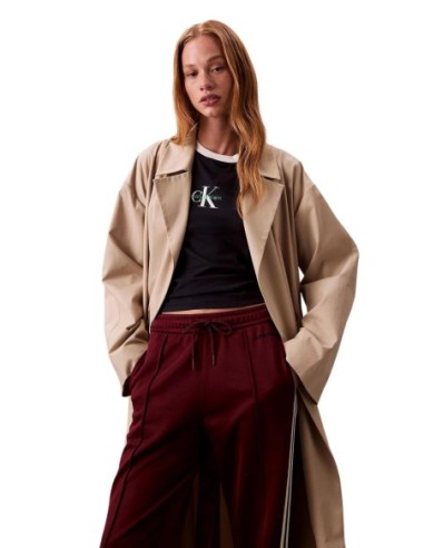 Calvin Klein Jeans pantalon femme bordeaux