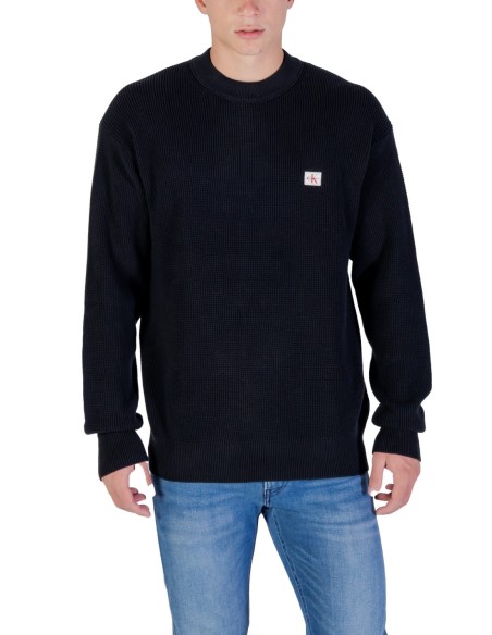 Calvin Klein Jeans pull homme noir coton