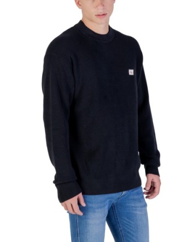 Calvin Klein Jeans pull homme noir coton