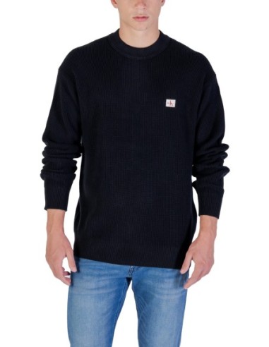 Calvin Klein Jeans pull homme noir coton