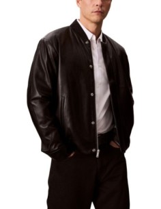 Calvin Klein Jeans veste homme noire effet cuir