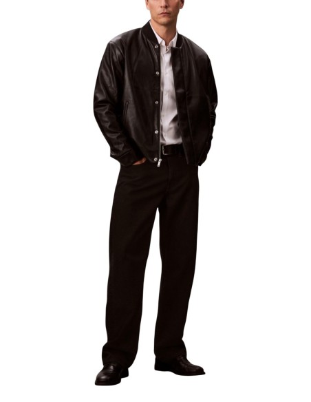 Calvin Klein Jeans veste homme noire effet cuir