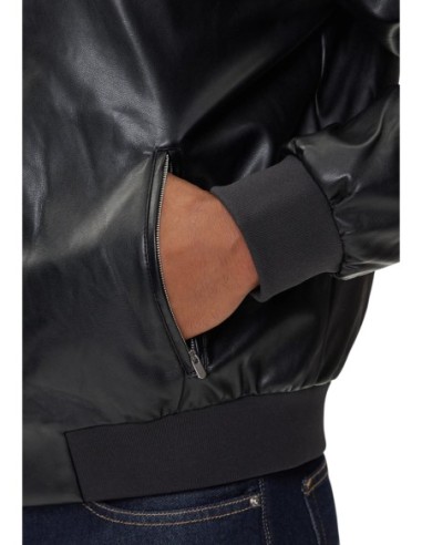 Calvin Klein Jeans veste homme noire effet cuir