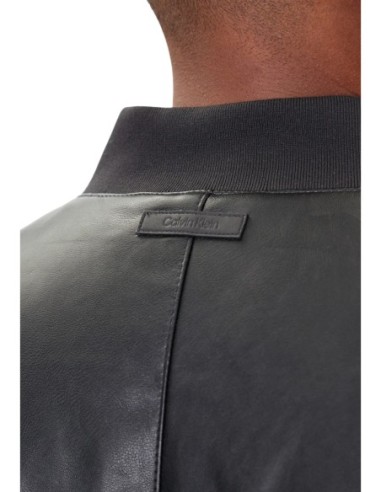 Calvin Klein Jeans veste homme noire effet cuir