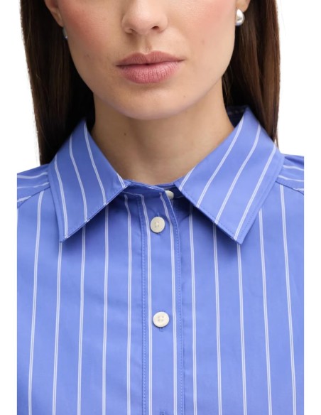 Calvin Klein Jeans chemise femme bleue rayée