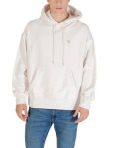 Calvin Klein Jeans sweat homme blanc capuche