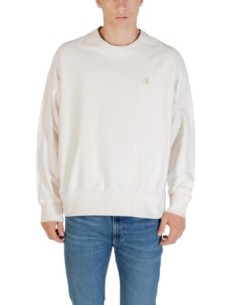 Calvin Klein Jeans sweat homme blanc col rond