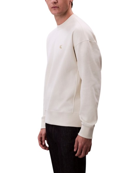 Calvin Klein Jeans sweat homme blanc col rond