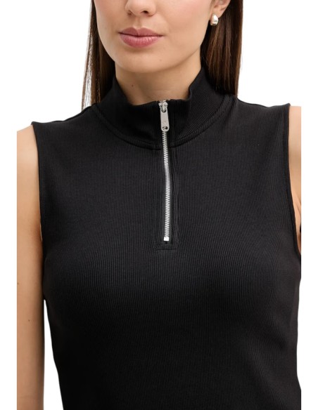 Calvin Klein Jeans top femme noir zippé