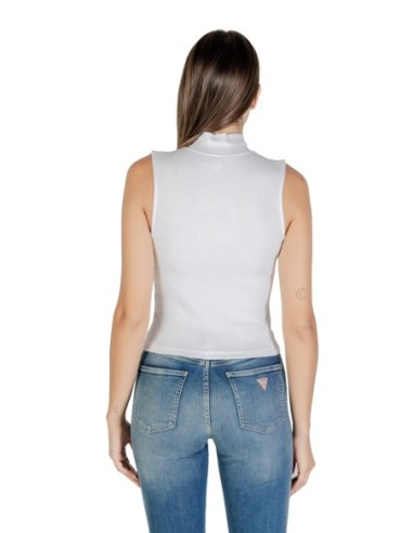 Calvin Klein Jeans top femme blanc zippé
