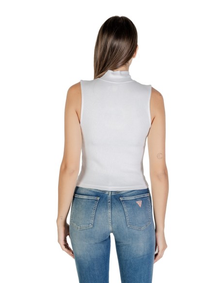 Calvin Klein Jeans top femme blanc zippé